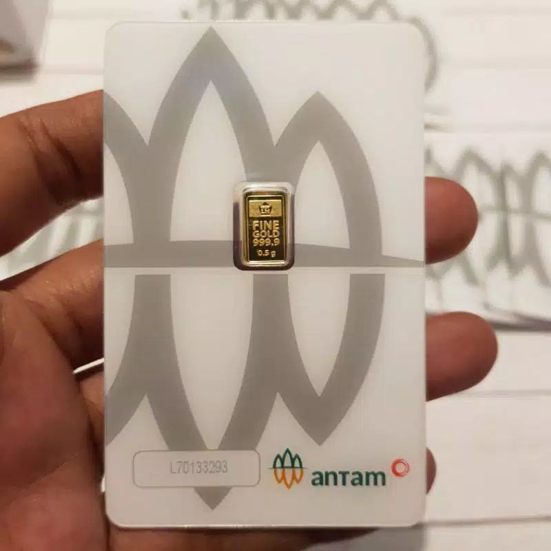 ANTAM 0.5 GR(GRAM) LOGAM MULIA / LOGAM MULIA ANTAM / EMAS ANTAM BERSERTIFIKAT