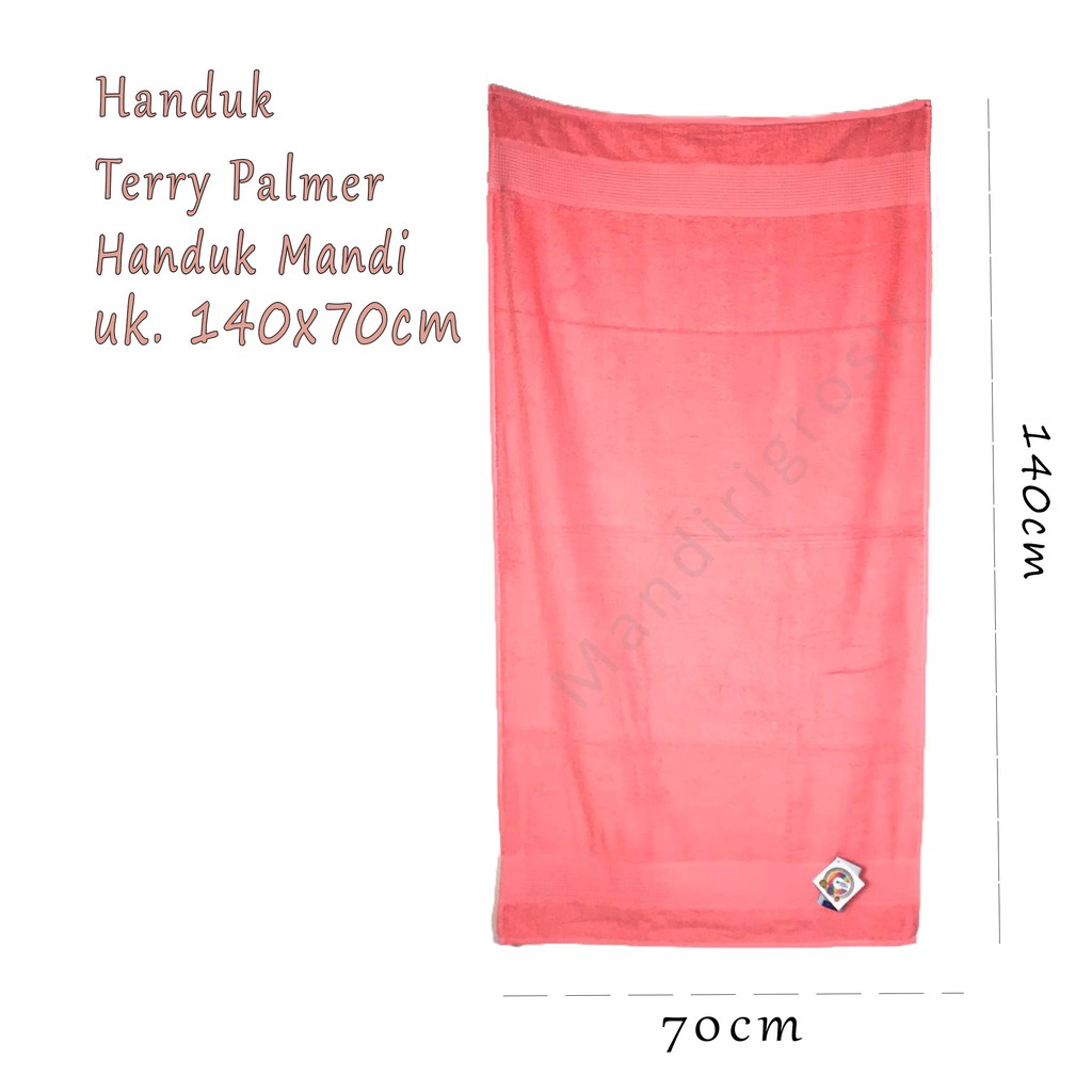 Handuk Mandi * warna muda polos * Terry Palmer * 70x140cm