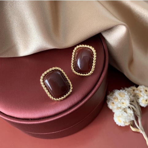 Anting s925 sterling silver hypoallergenic Gaya Korea Untuk Wanita-Ej771