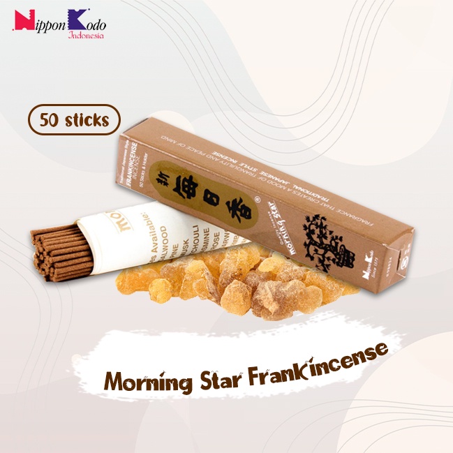 Dupa/hio Jepang wangi harum aromaterapi Morning Star Frankincense 50 stick