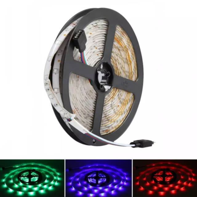 hanya LAMPU LED STRIP RGB 2835 3528 IP33 IP44 GEL OUTDOOR WATERPROOF 12V 5M ONLY INDOOR