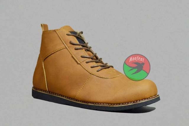 Sepatu Moofeat Semi Boot, Sepatu Pria murah Semi Kulit, sepatu boot, Sepatu kulit pria murah