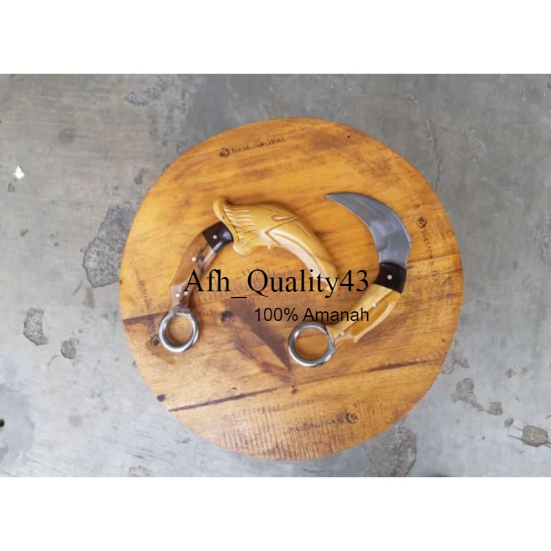 COD karambit ukir elang baja fulltang