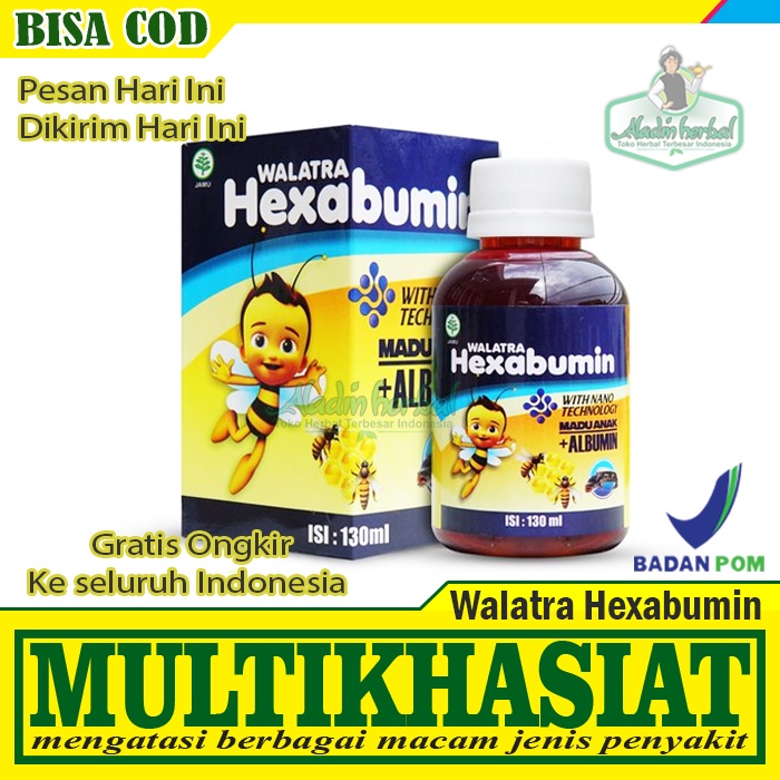 COD - Obat Anak Hiperaktif - Obat Anak Autisme Autis, Daya ingat menurun dll - Madu Hexabumin 100% V