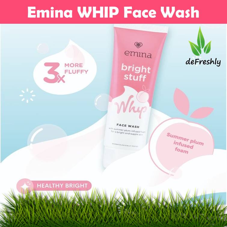 Emina Bright Stuff Face Wash | Emina Face Whip | Sabun Wajah | Pembersih Wajah - 50ml