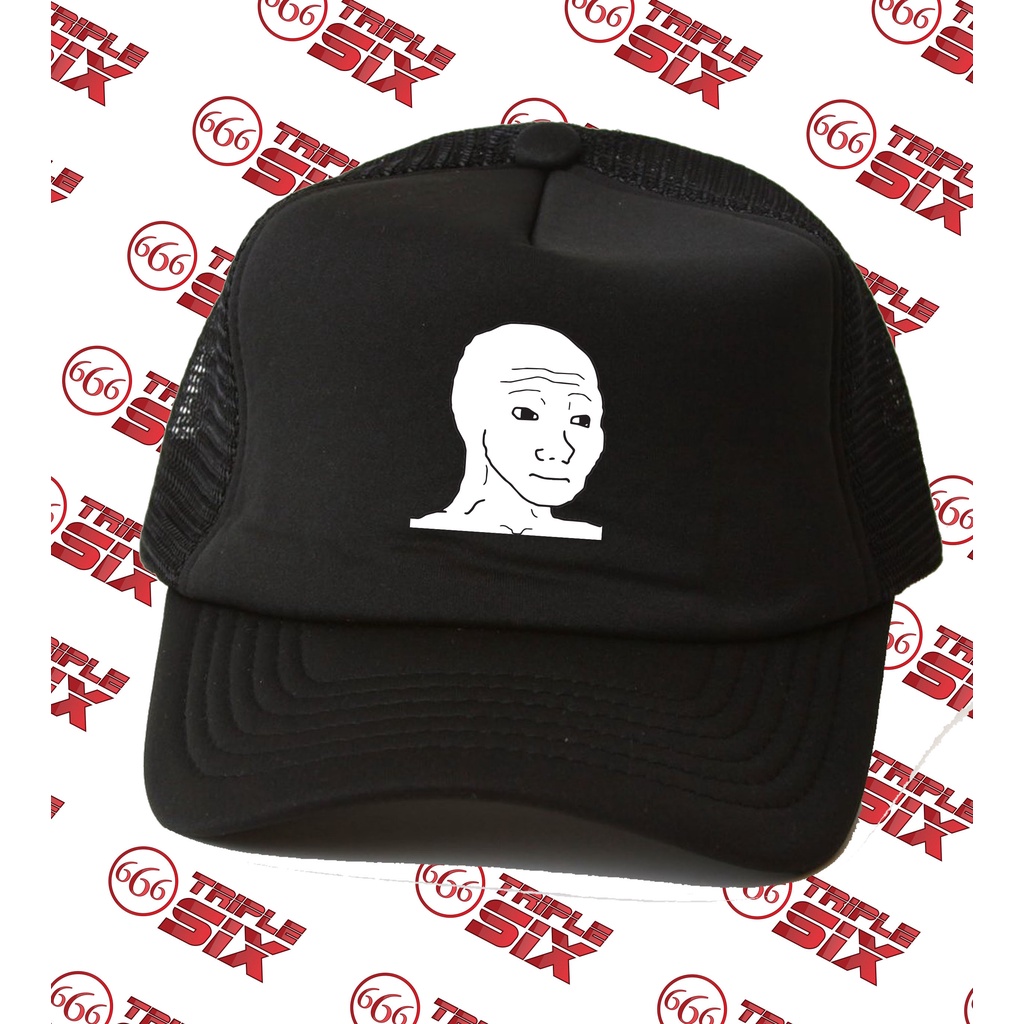 Topi Trucker Crypto meme Wojak