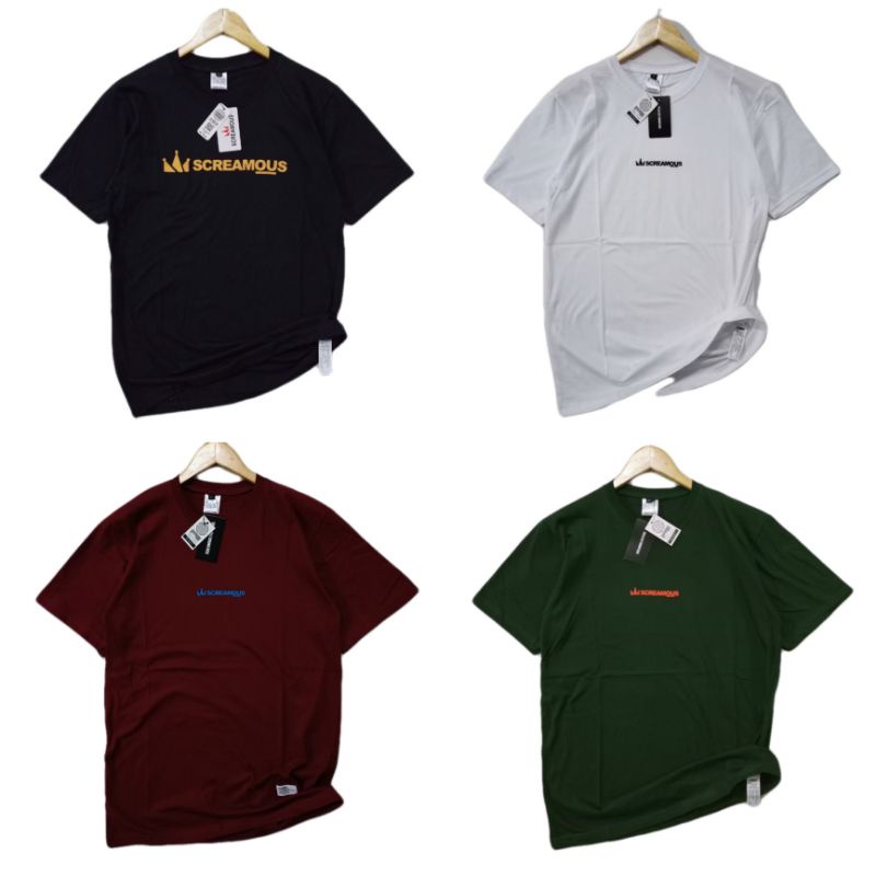 KAOS SCREAMOUS / TSHIRT DISTRO SCREAMOUS/ BAJU SCREAMOUS FULL TAG AND LABEL / KAOS PRIA / KAOS DISTR