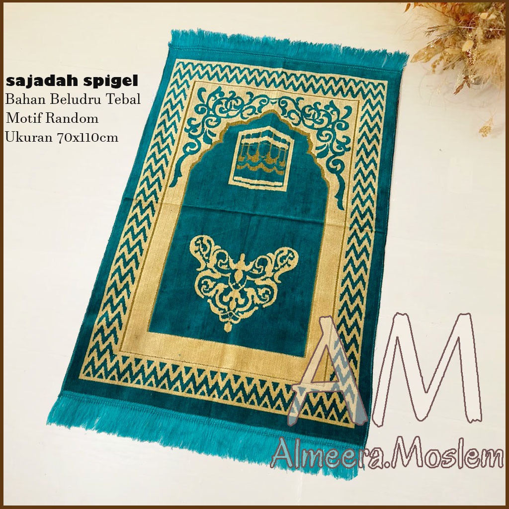 Almeera.Moslem Sajadah Turki Dewasa Bahan Tebal Dan Lembut Perlengkapan Sholat Sejadah Murah