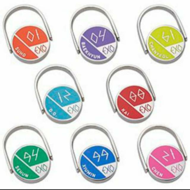 Official exo channel japan ring /cincin - baekhyun, xiumin, chanyeol, sehun, suho version