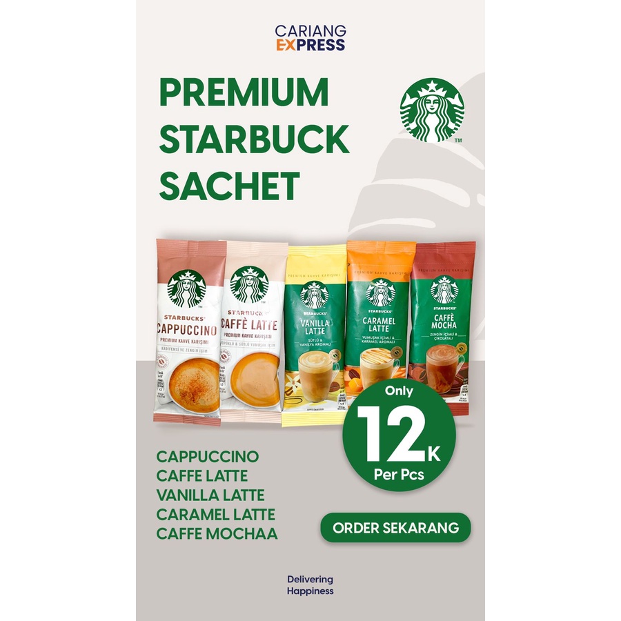 

Starbucks Premium Instant Coffee / Sachet Original / Starbucks siap seduh / Original Turki