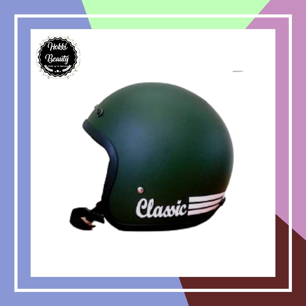 HELM BOGO sudah termasuk kaca WANITA PRIA SNI/HELM BOGO CLASSIC