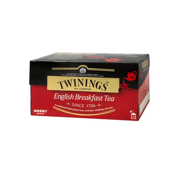 

TWININGS ENGLISH BREAKFAST TEA 25'S