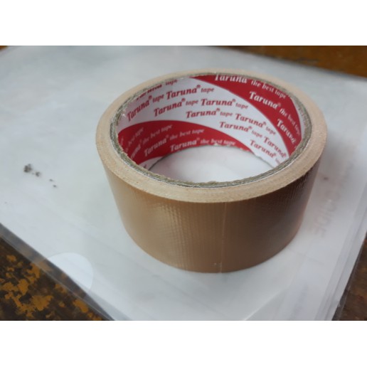 

Lakban kain creme coklat 2 inch x 7 meter / cloth tape 44 mm x 7 meter taruna