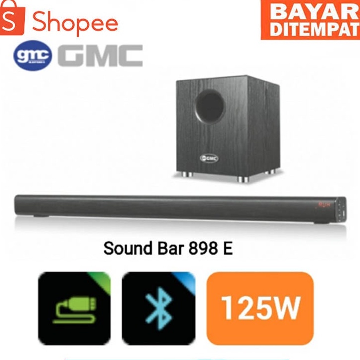 Speaker GMC 898 E Sounds Bar + Bluetooth BERKUALITAS