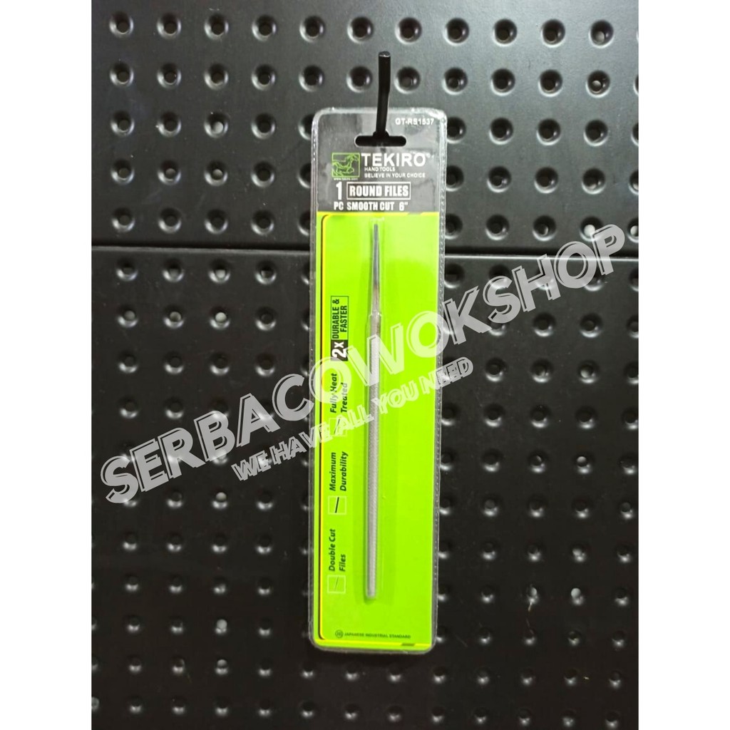 Tekiro Kikir Bulat 6 Inch Smooth Cut - Round Files Halus Termurah Berkualitas