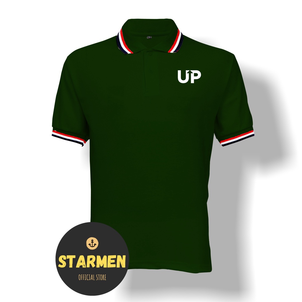 Kaos Polo Shirt Pria Kerah Logo UP