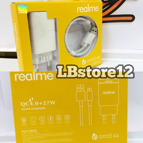 CHARGER REALME FAST CHARGING 20W  4A MICRO USB ORIGINAL 100%