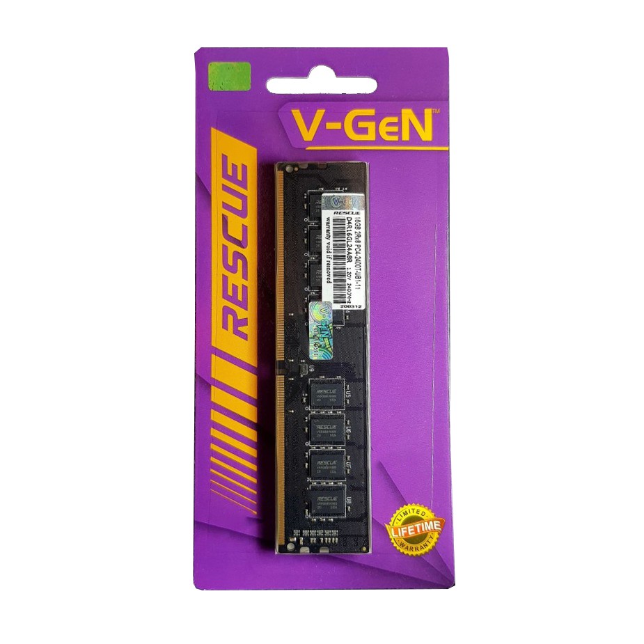 RAM DDR4 V-GeN RESCUE 16GB PC19200/2400Mhz Long Dimm (Memory PC VGEN)