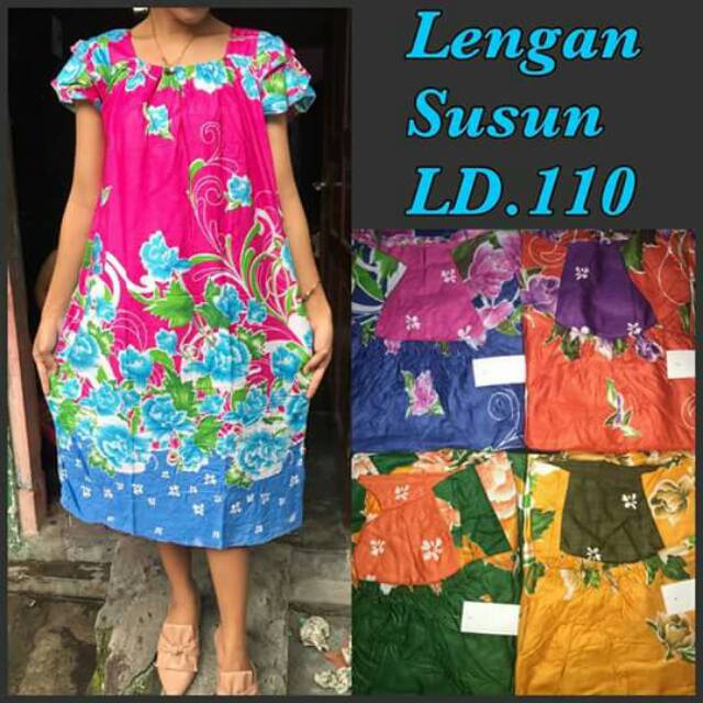 Daster murah / daster lengan susun / konveksi batik / pabrik daster murah