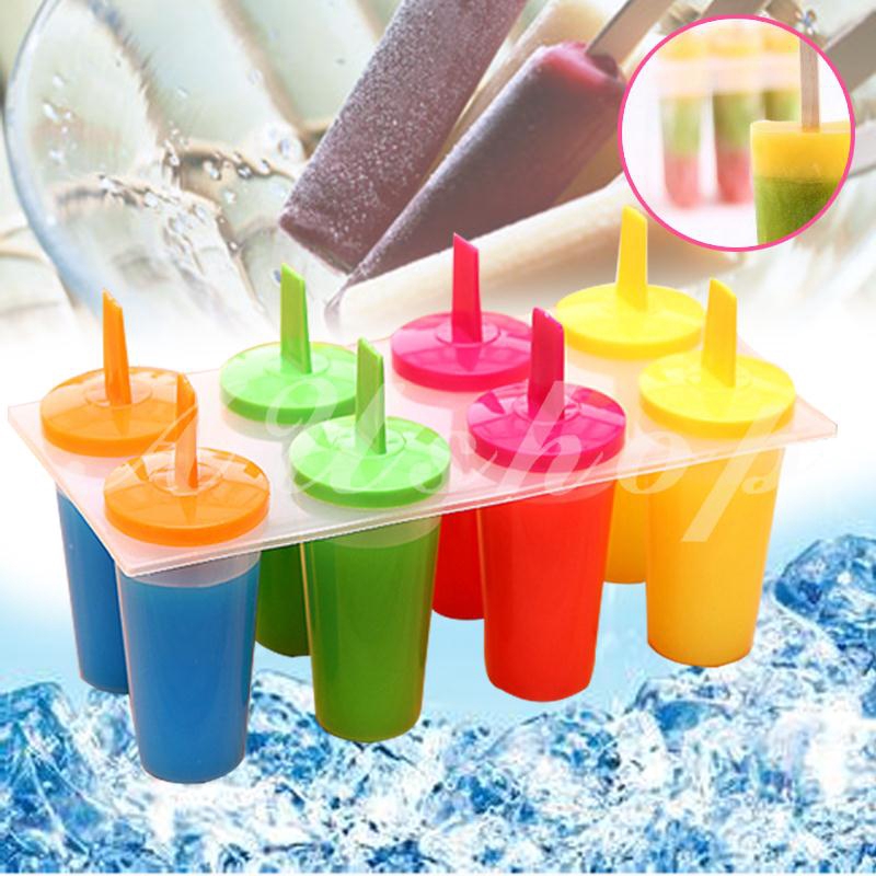SHZONS Frozen Ice Cream Mold Silicone Ice Cream Maker Children Pop Popsicle Mold 3 Pack