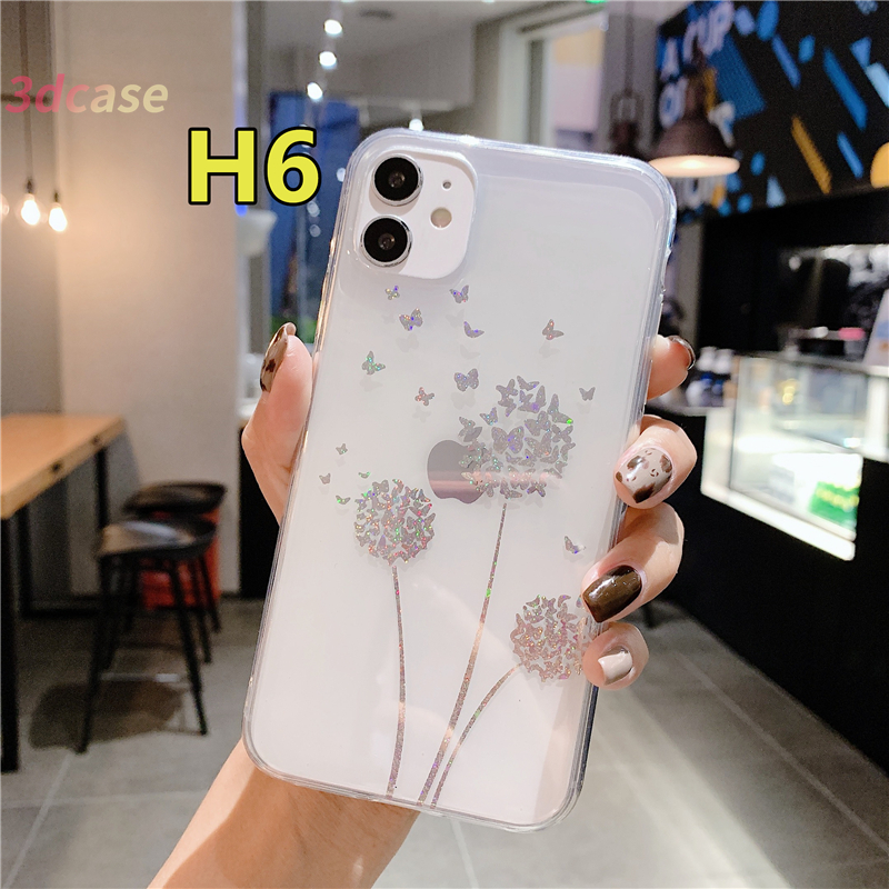 Soft Case Motif Kupu-Kupu Untuk Compatible For IPhone 7 8 Plus X 11 Xs 7 Plus 8 Plus Se 2020