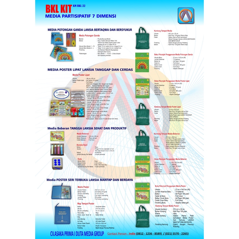 JUAL CEPAT BKL KIT/BKKBN BINA KELUARGA LANSIA 2022
