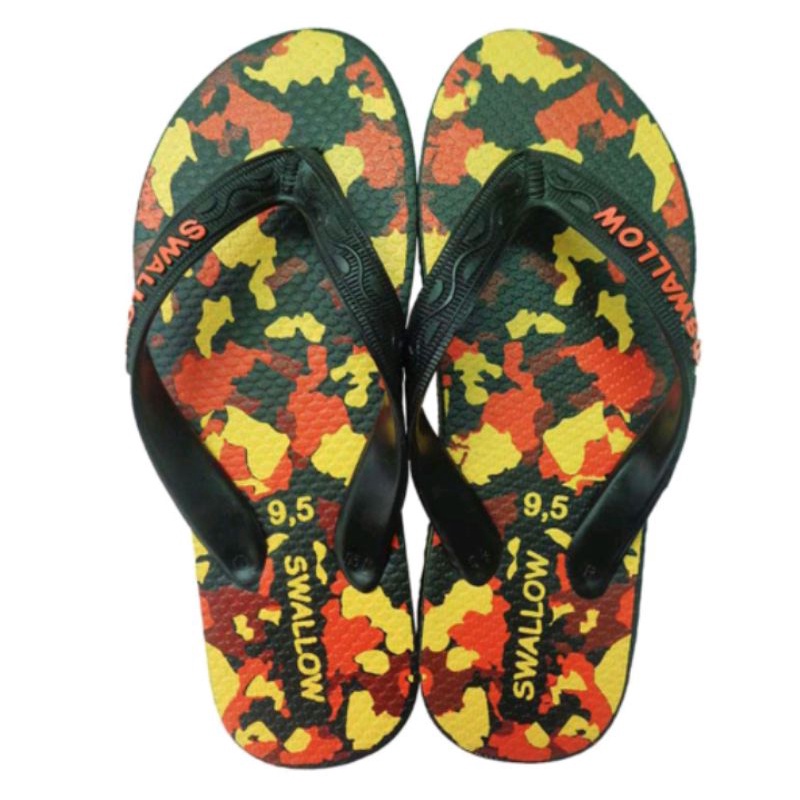 sandal jepit swalow floral _ Armi ukuran 9 / 9,5 / 10 / 10,5 / 11 untuk remaja &amp; dewasa