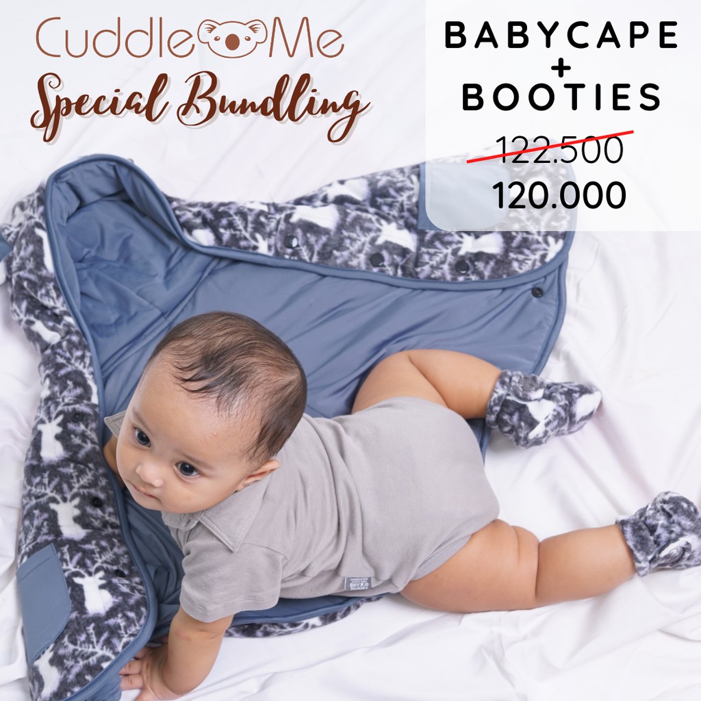 Paket Hemat Cuddle Me Bundling Fitted Booties Gendongan Baby Cape Ring Sling Cuddleme Jaring Laundry