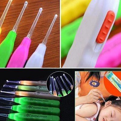 [NEW] Korek Kuping Senter Led Nyala Earpick Lash Light Lampu anak (warna Random)