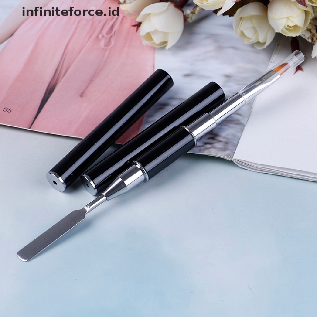 (infiniteforce.id) Kuas nail art UV gel polygel Dua Sisi