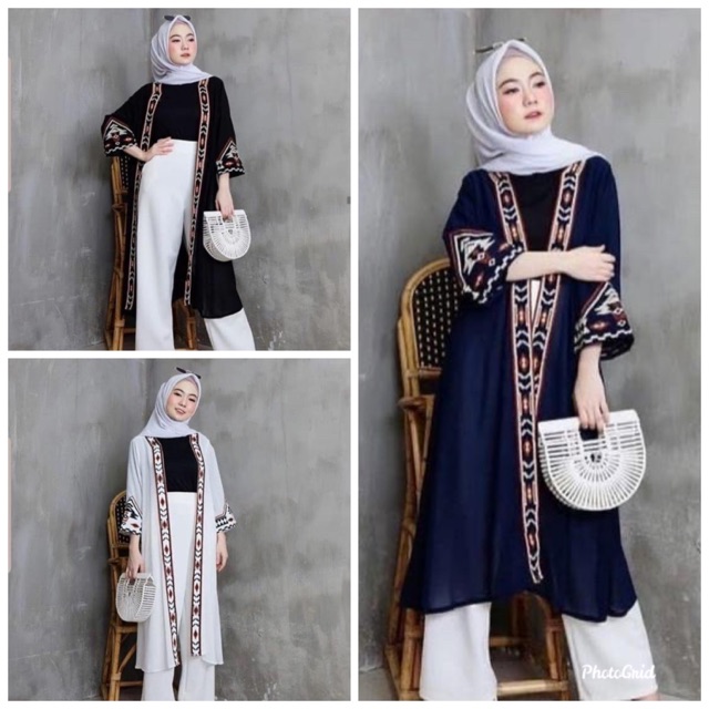 PROMO JC- Cardi Etnik Dorothy / Cardigan wanita muslimah / Cardi wanita murah