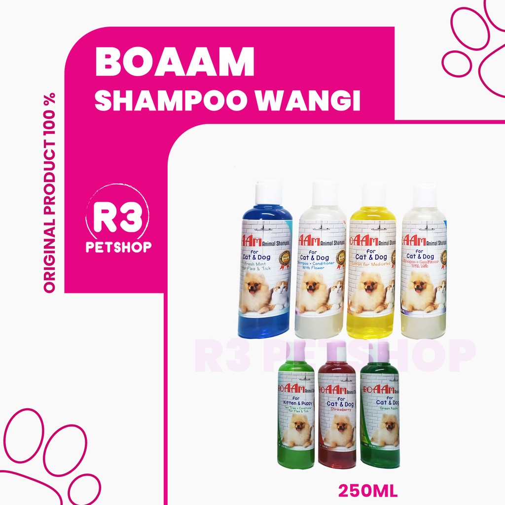 Shampoo wangi anti kutu untuk Anjing Kucing - BOAAM