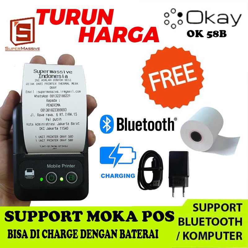 printer bluetooth moka