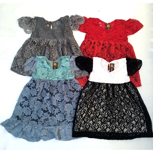 Dress tutu brukat untuk anak 1-6 tahun