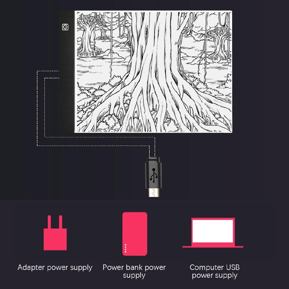 Graphics LED Drawing Board A3 Size with Three-Level Dimming Backlight