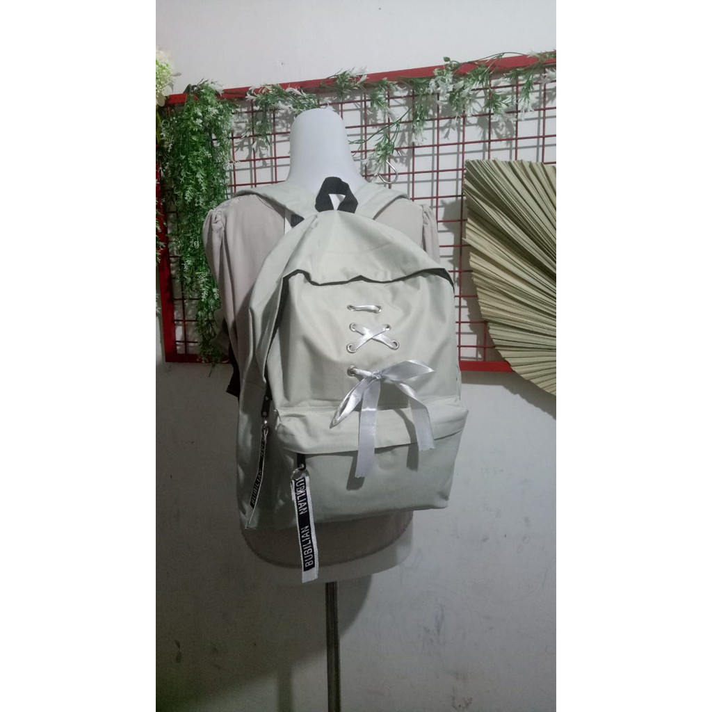 AK Tas Ransel Anak Karakter Bag Backpack Mini Motif Tali Pita Cute Ransel Anak Sekolah TK SD PAUD BISA COD