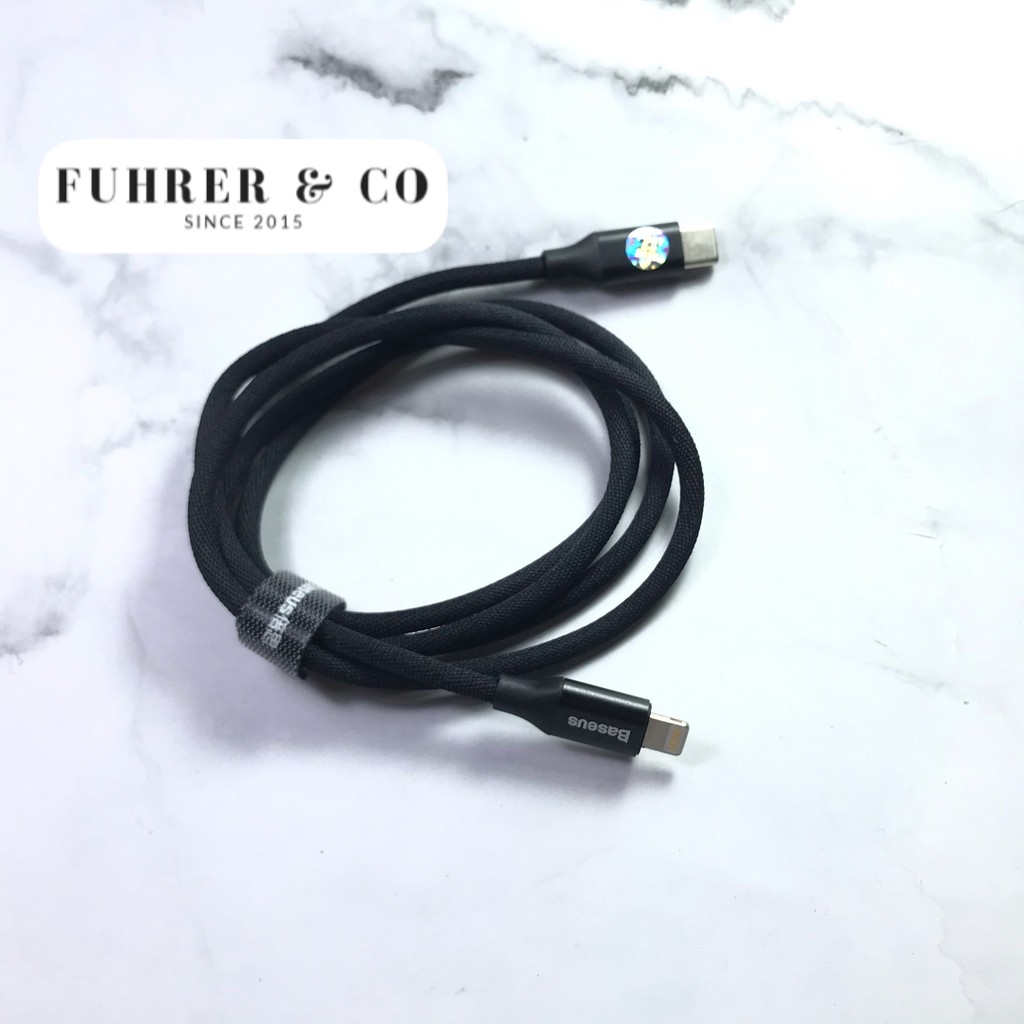 Kabel iPhone 11 PRo Max Yiven Baseus Fast Charging USB C to Lightning Original