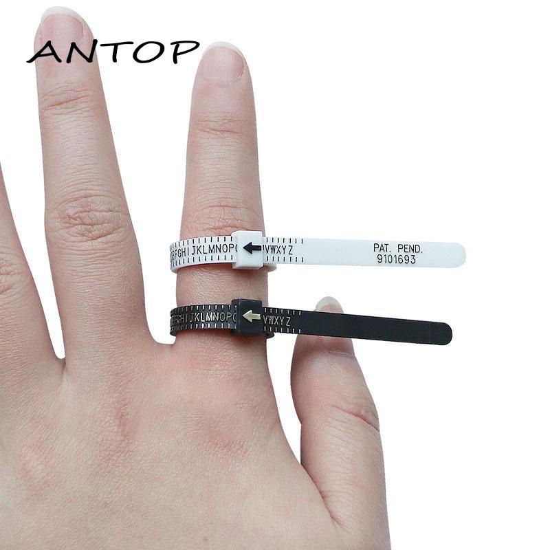 Pengukur Cincin Ukuran Cantik/Cincin Penggaris Lembut Standar/Alat Ukuran Cincin Coil Jari US ANTOP