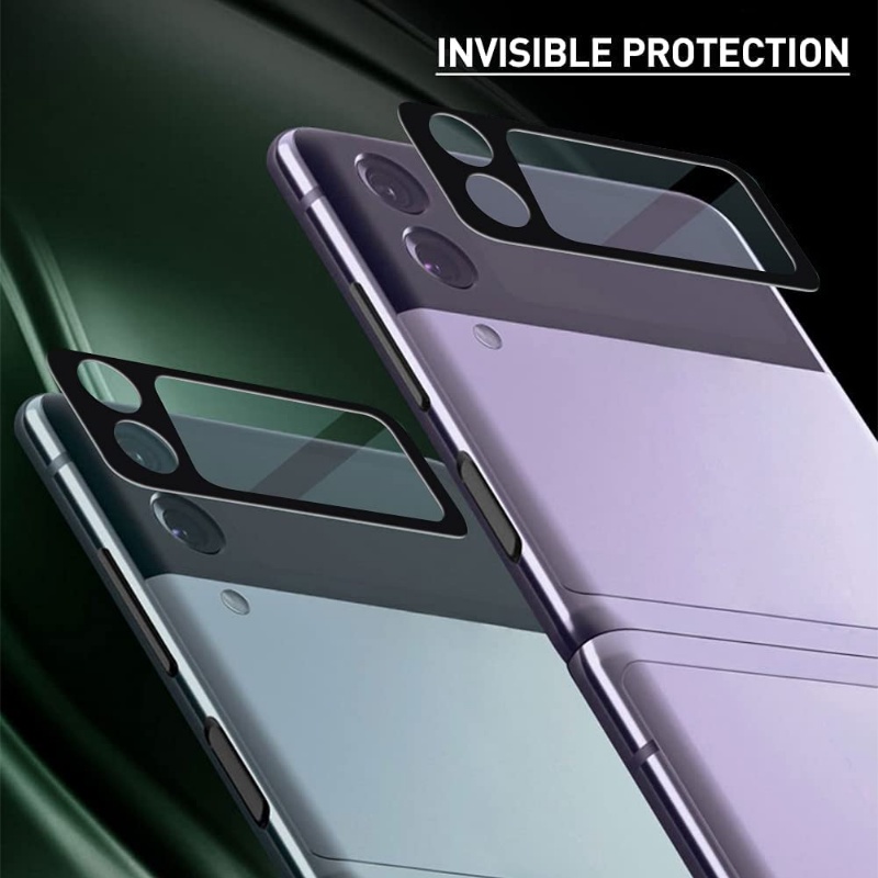 Pelindung Layar Tempered Glass Full Cover HD Anti Gores / Pecah Untuk Samsung Z Flip 4