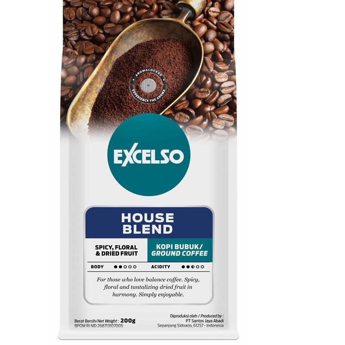 

Langsung Kirim Excelso House Blend 200 gr - Ground / Bubuk~