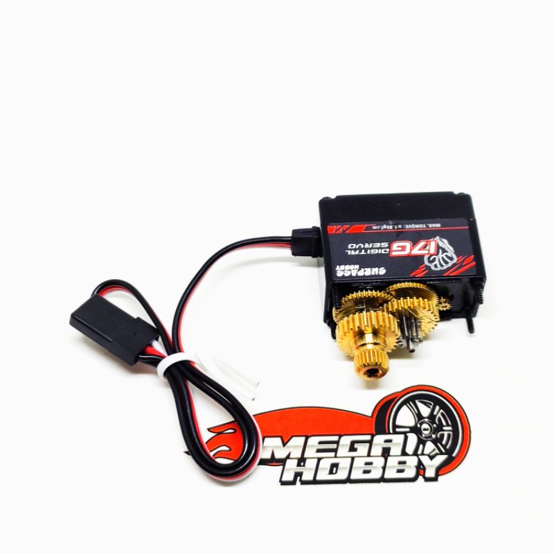 full Metal Gear Servo 17g Digital Untuk RC Vortek 1/18 Wpl 1/16 Mnd90 1/12