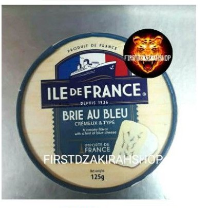 

ile de france brie au bleu blue cheese 125gr keju