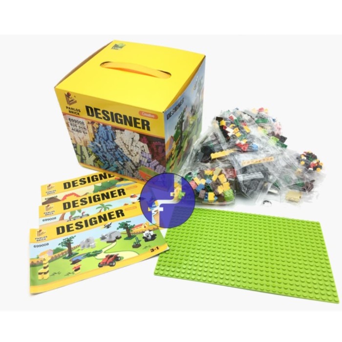 Mainan Anak Lego Klasik Panlos Designer Block Baseplate 625 Pcs 699008 _Kindom