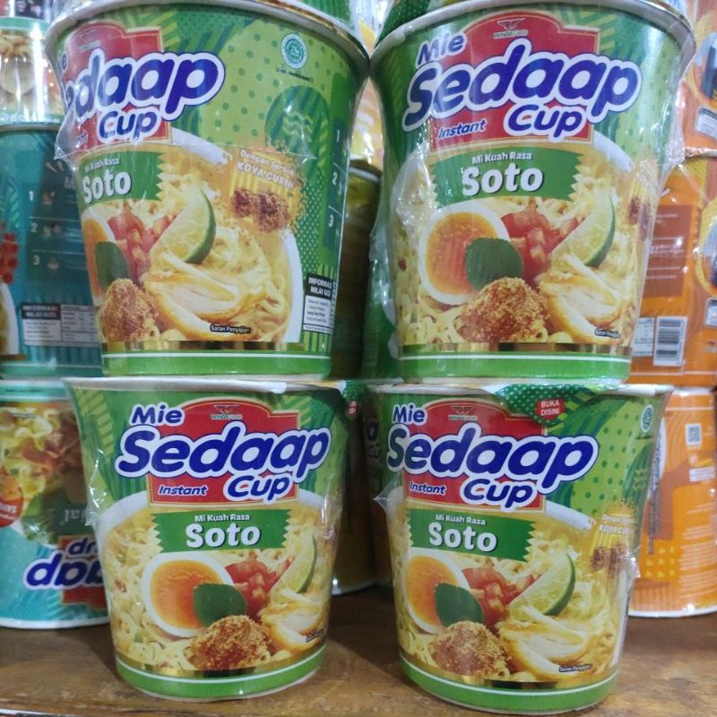 

[ 6 cup x 77g ] mie instan sedaap cup kuah