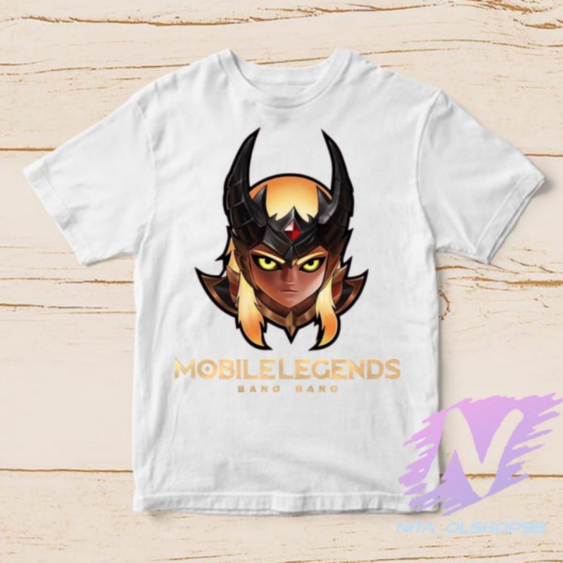 baju anak kaos anak mobile legends hero leomord