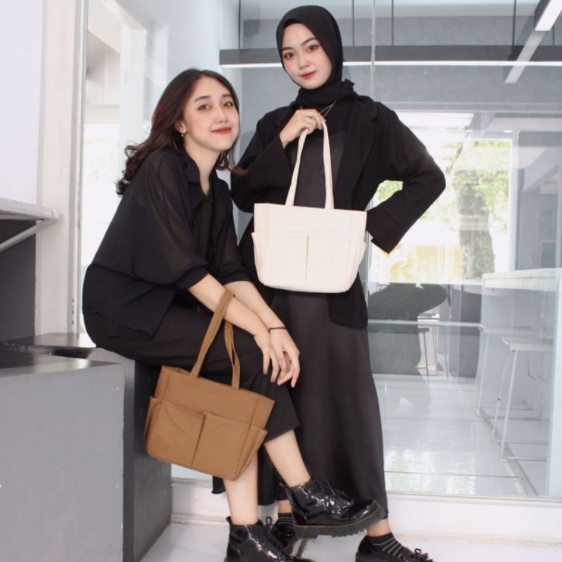 SELUSA KEYSA TOTEBAG | Tas Bahu Wanita Totebag Kanvas Premium Murah Berkualitas