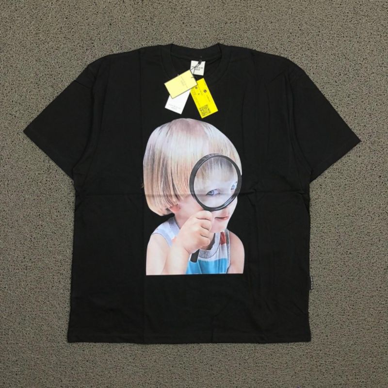 KAOS T SHIRT ADLV MAGNIFYING GLASS BOY HITAM AUTHENTIC PREMIUM BESTSELLER