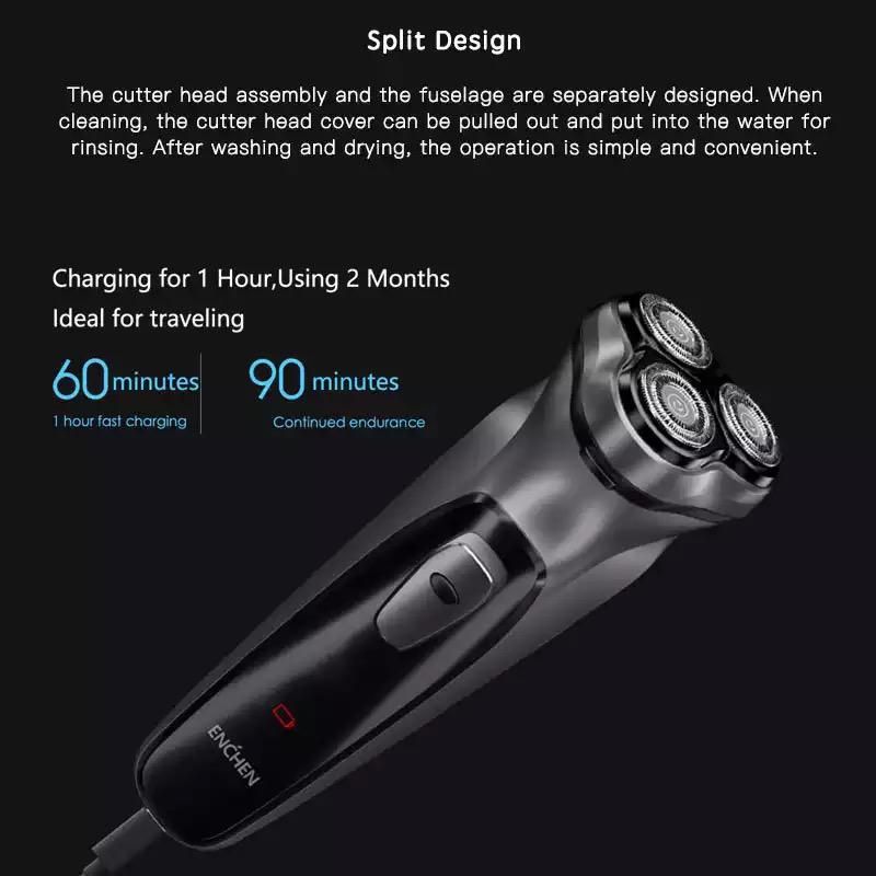 Enchen Blackstone 3D Electric Shaver - Alat Cukur Kumis Jenggot