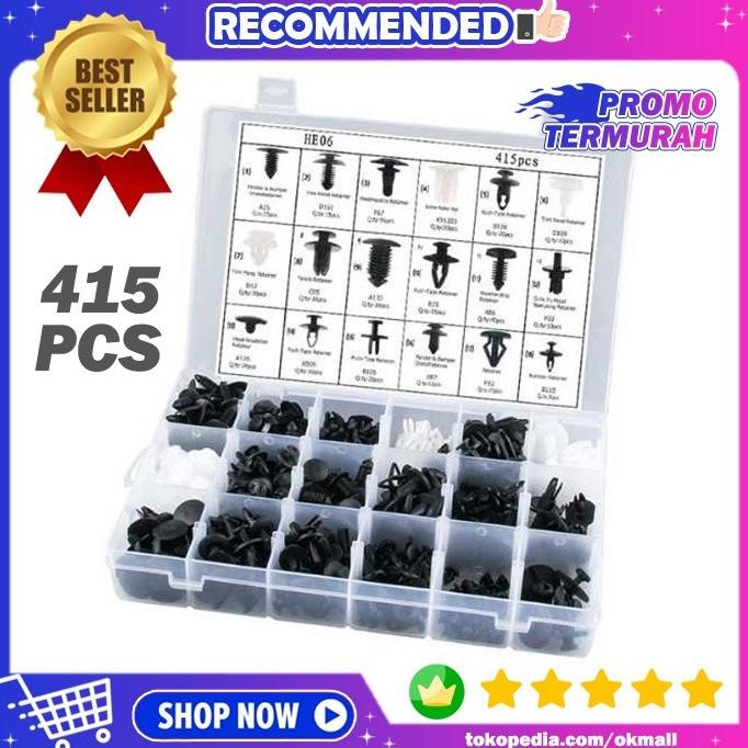 Baut Mur Pengencang Baut Rivet Klip Plastik Fastener Car Panel Bumper Body Mobil Universal