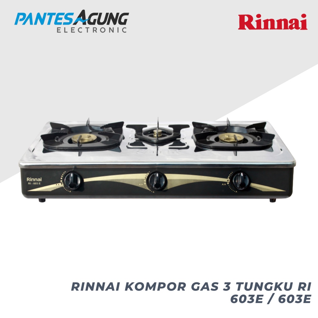 Rinnai Kompor Gas 3 Tungku RI 603E / 603E